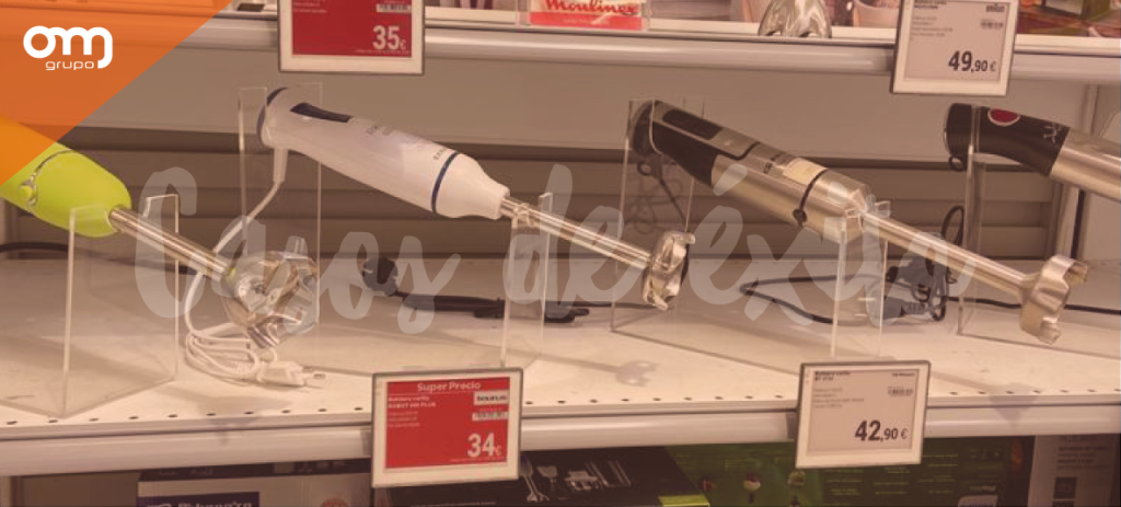 Etiqueta electrónica en hipermercados Carrefour con OM Retail